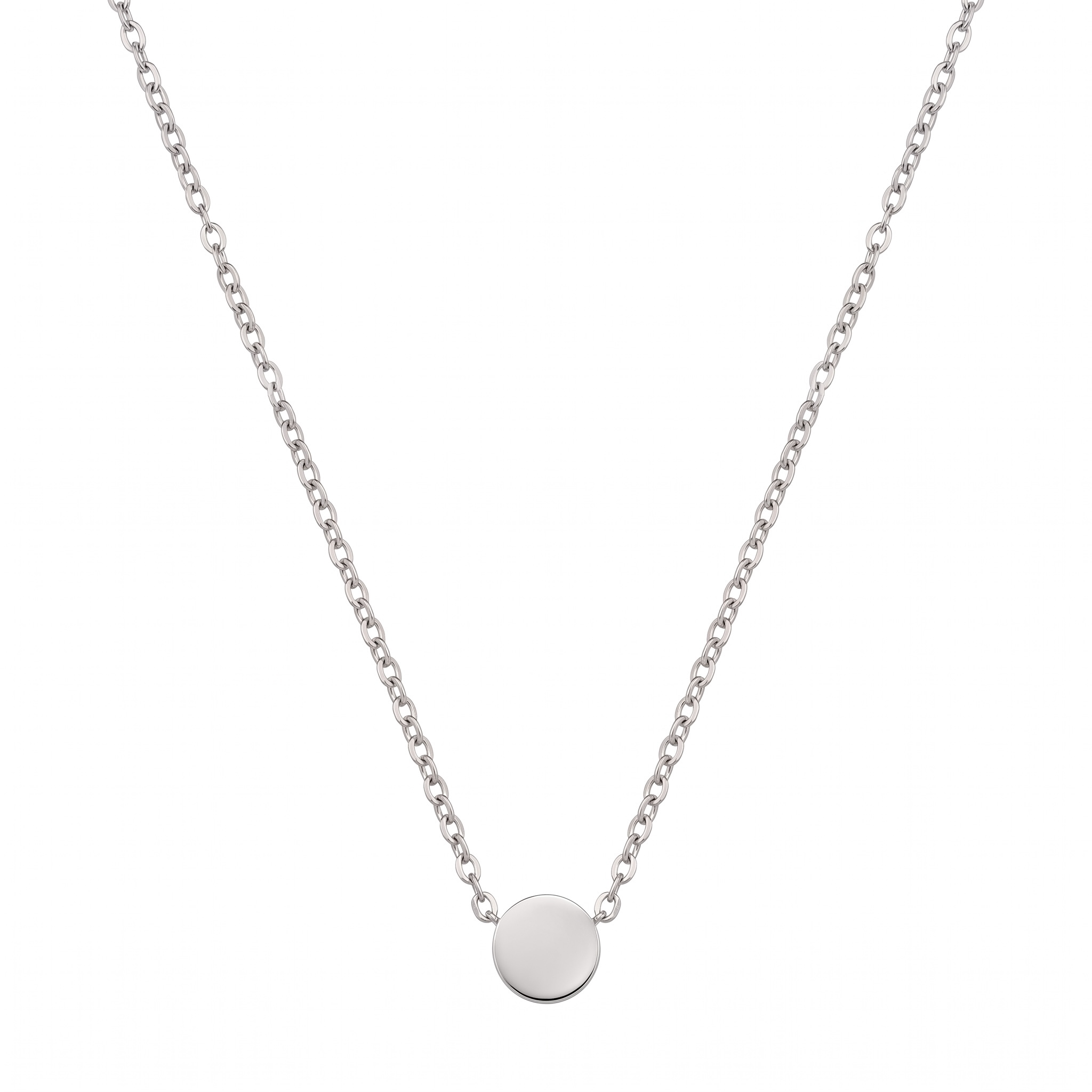 Tiny Circle Charm Necklace